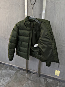 Dark Green Monogram Bomber Jacket