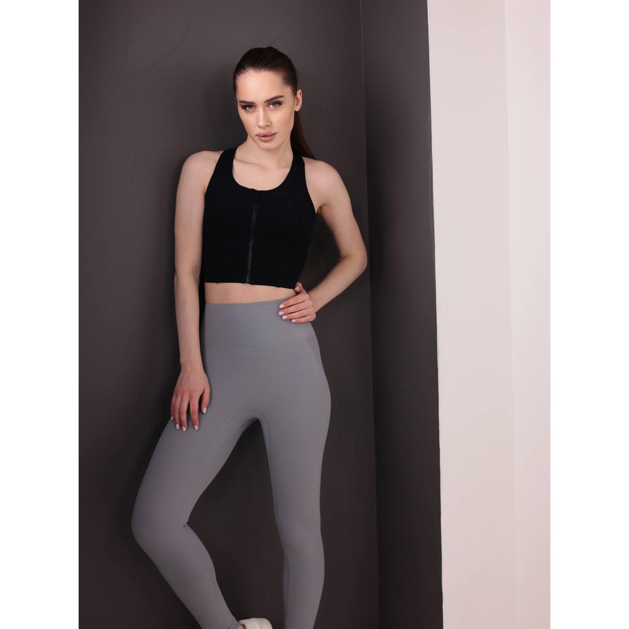 Black Women Active Wear Top