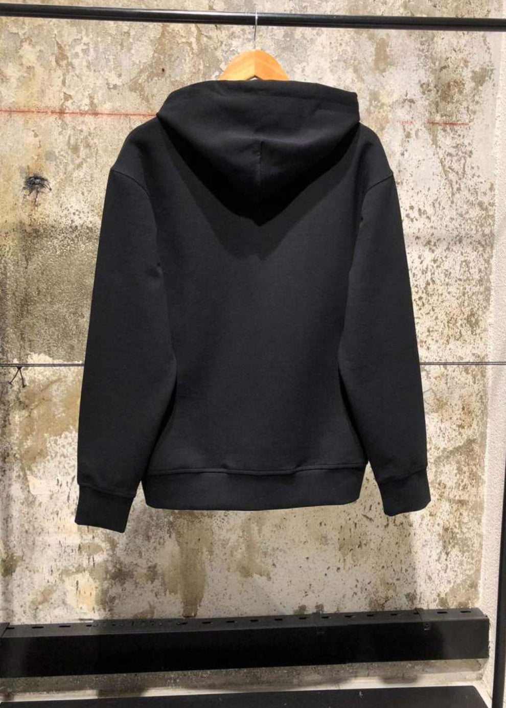 Black Cotton Hoodie