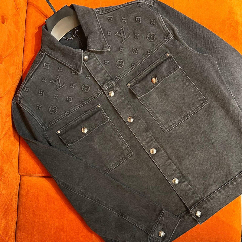 Black Denim Shirt Jacket