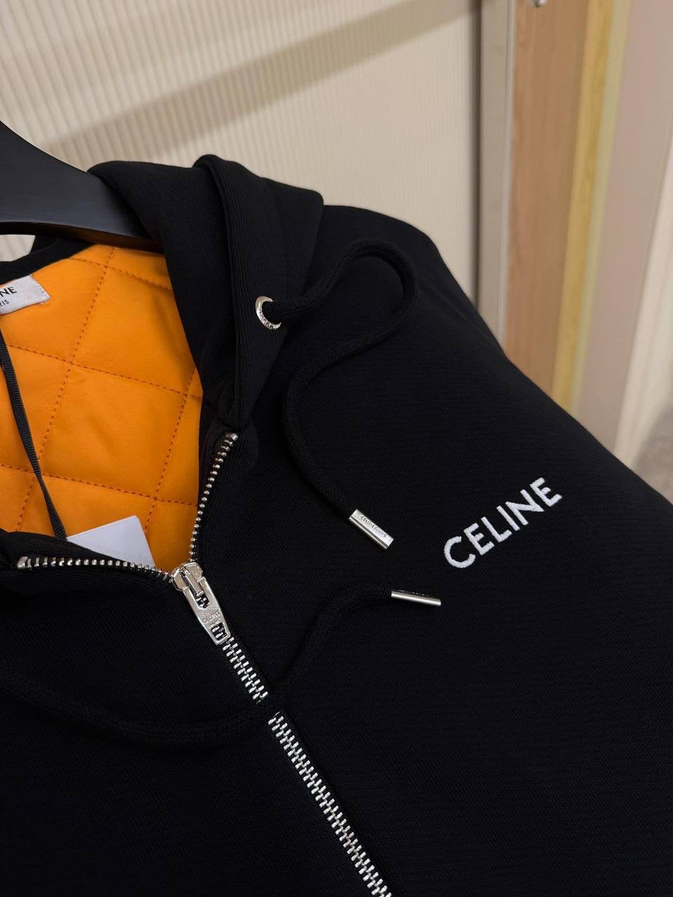 Black Padded Sweatshirt