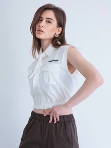 Green Sleeveless Shirt