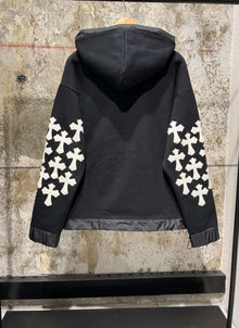 Black Cotton Hoodie