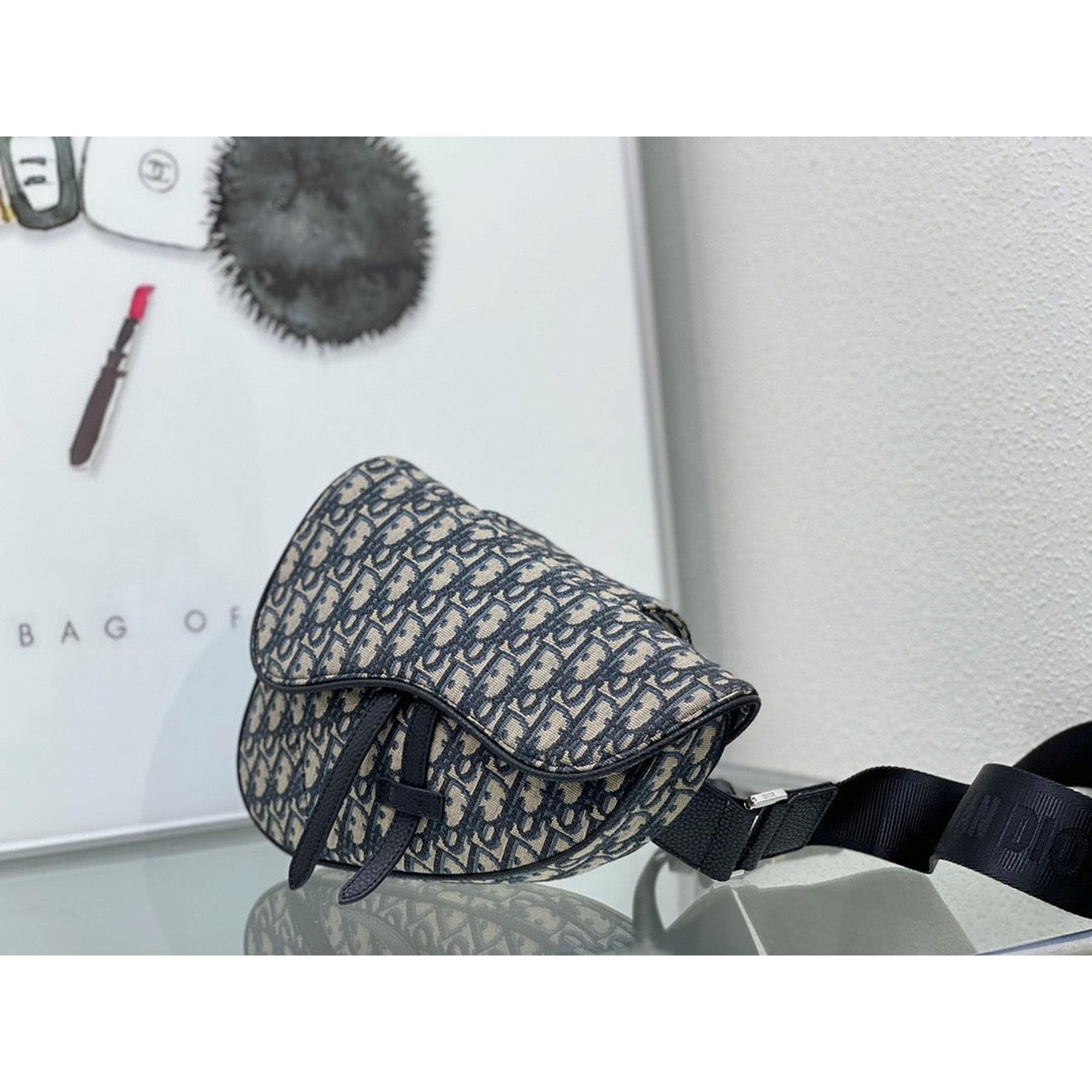 Beige Monogram Saddle Bag (Box included)