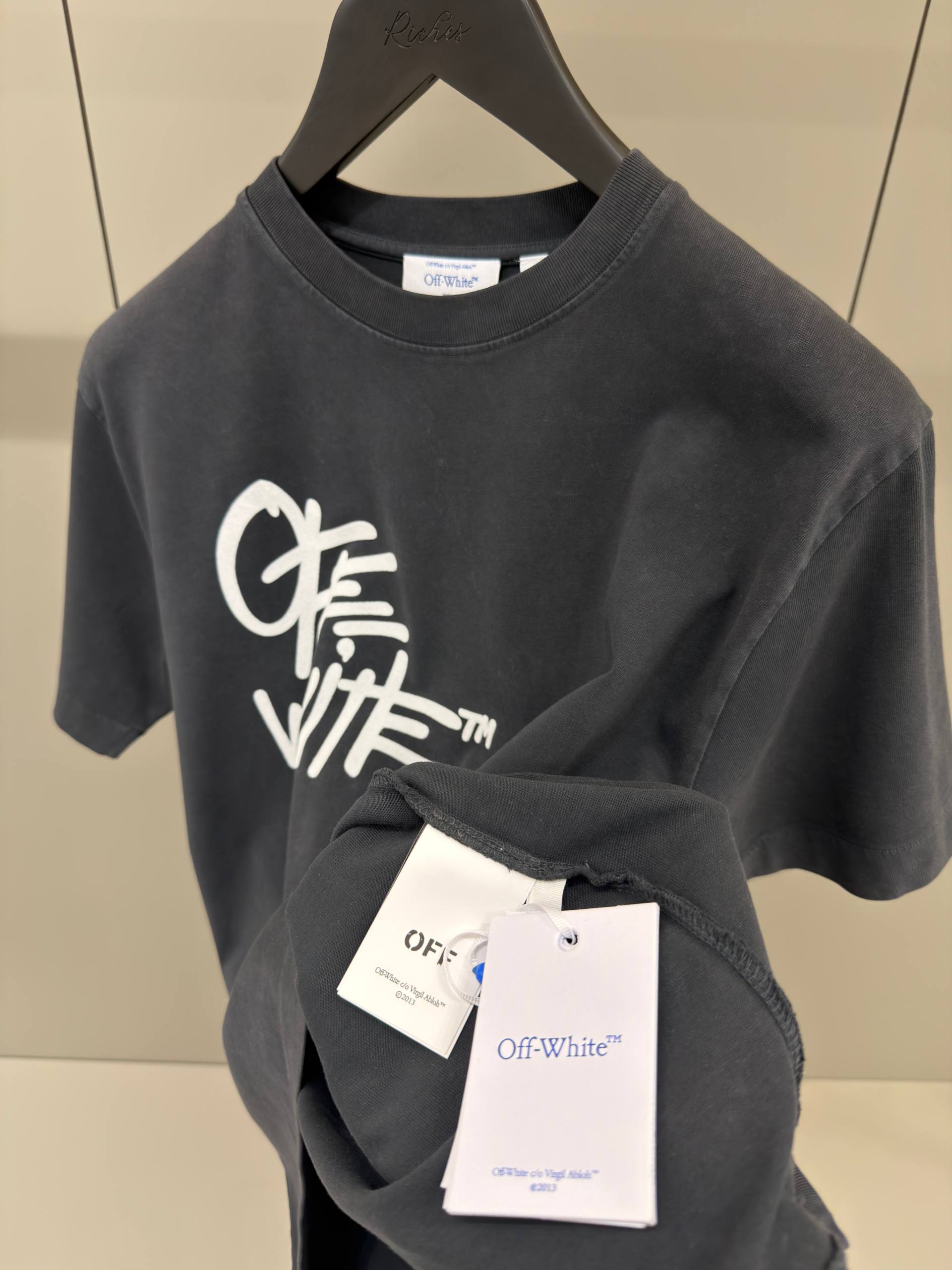 Dark Grey Cotton T-shirt