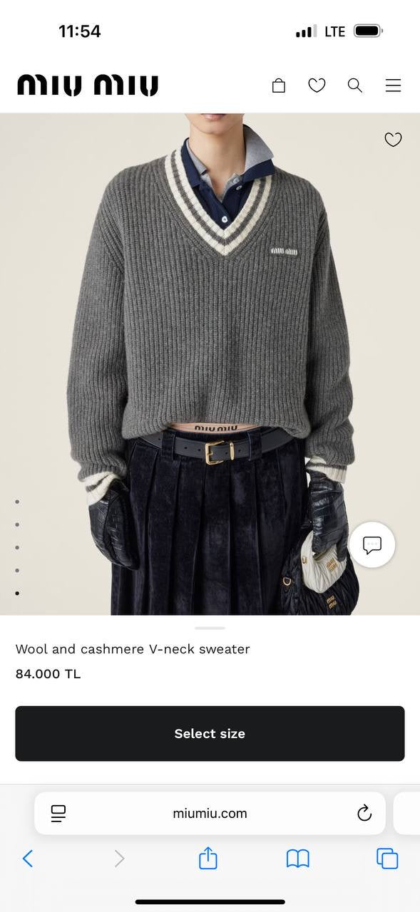 Grey Knitted Sweater