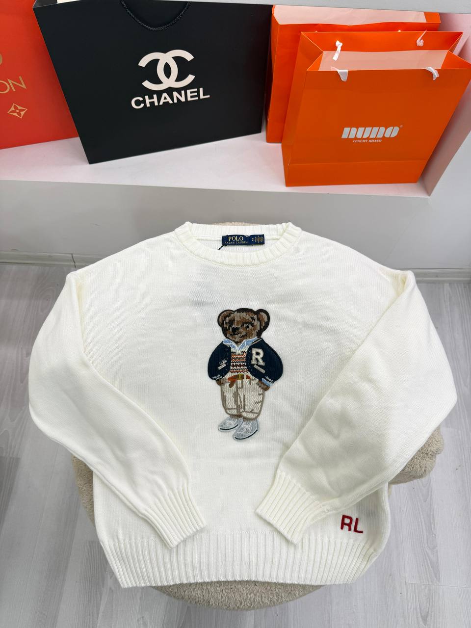 White Knitted Women’s Sweater