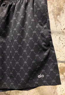 Black Monogram Shorts