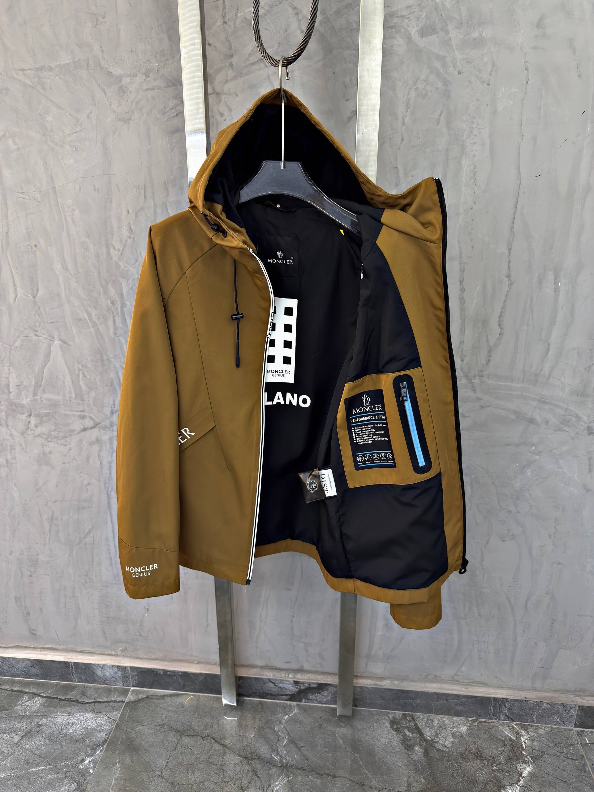 Brown Windbreaker Jacket