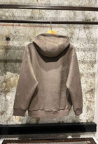 Light Brown Suede Hoodie