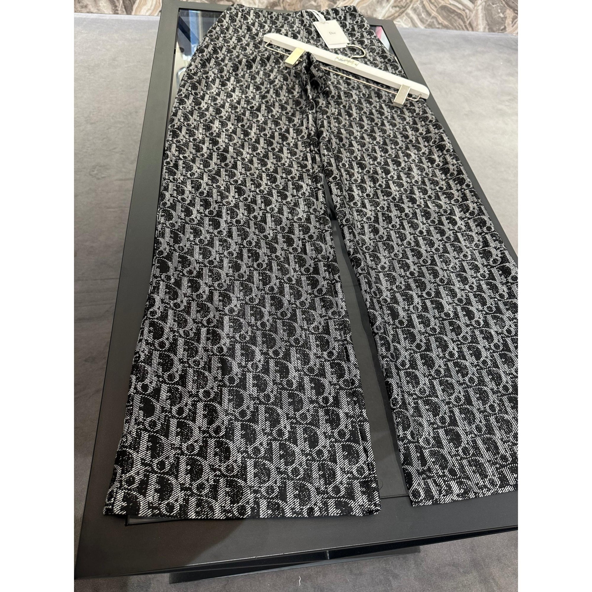 Black Women Monogram Pants