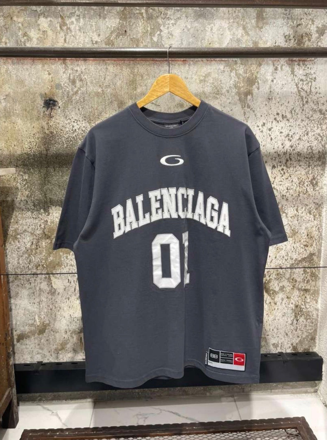 Dark Grey Cotton T-shirt