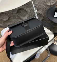 Black Leather Cross Body Bag