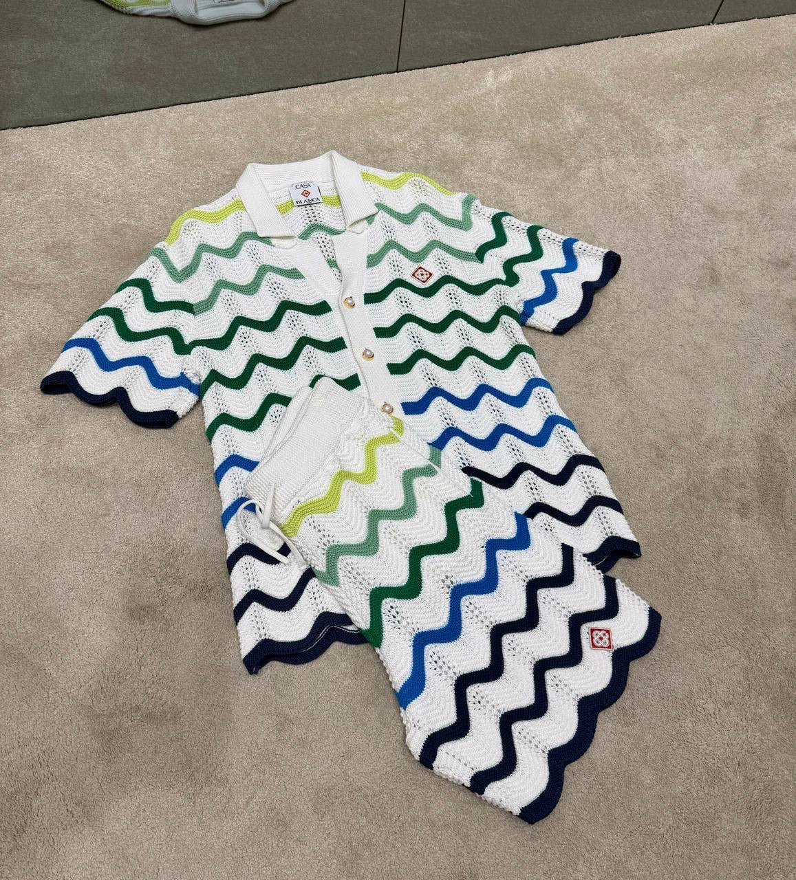 Wave Knitted Set