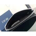 Siva monogram torbica od prave kože