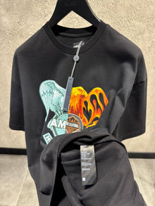 Black Cotton Oversized T-shirt