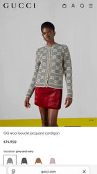 Grey Knitted Cardigan