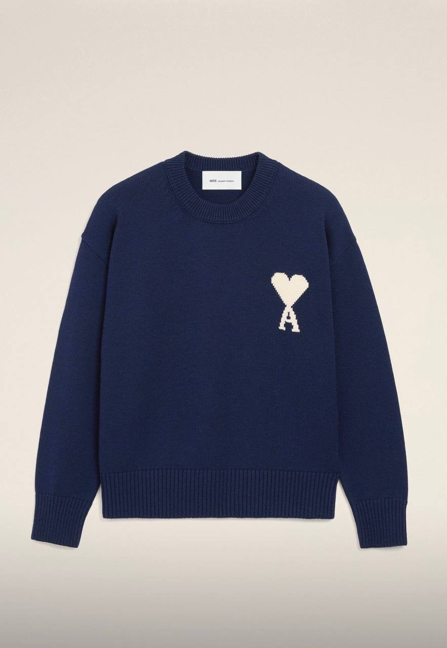 Dark Blue Knitted Sweater