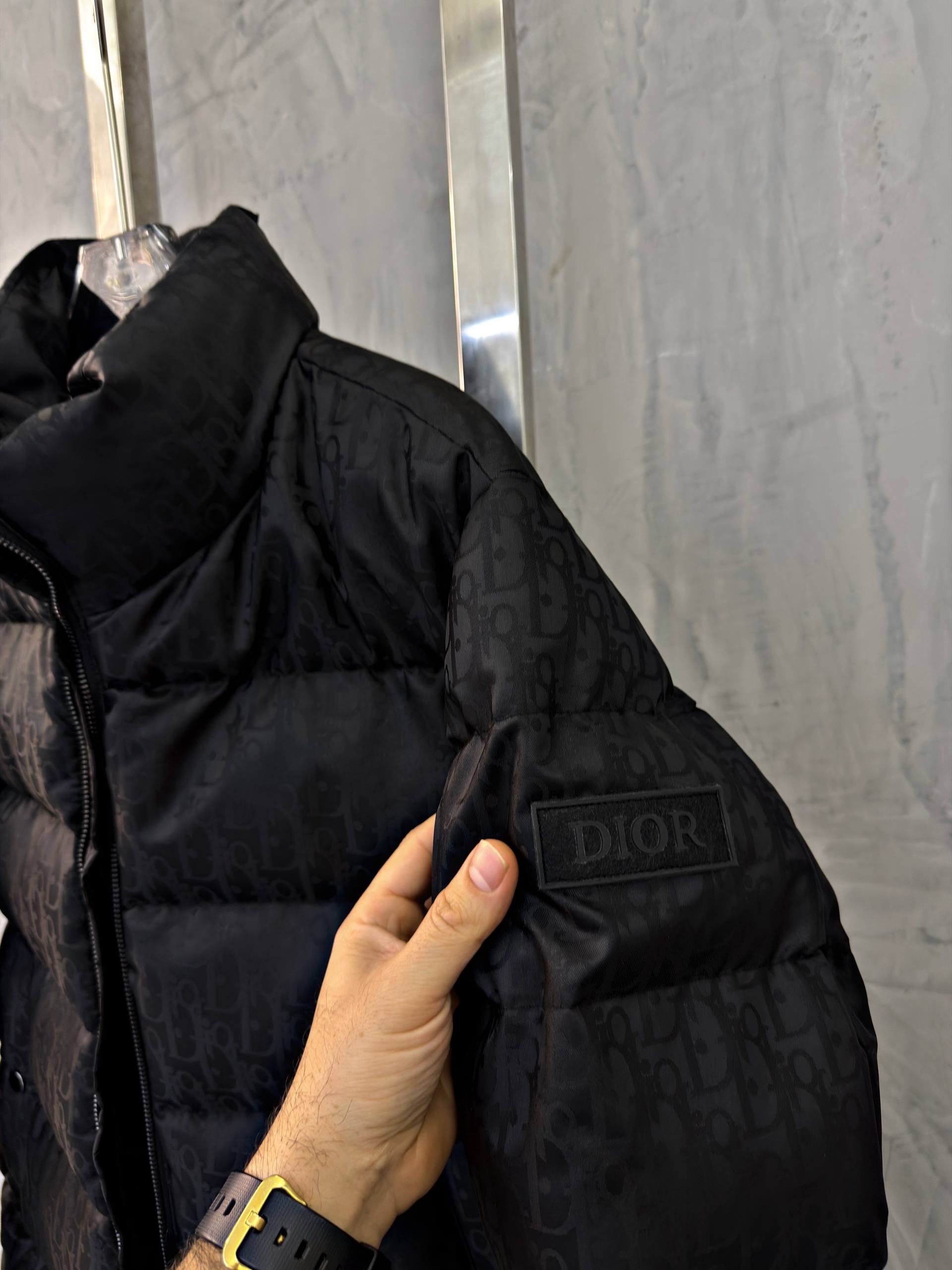 Black Puffer Monogram Jacket