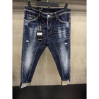 Blue Sprayed Jeans