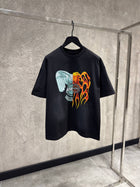 Black Cotton Oversized T-shirt