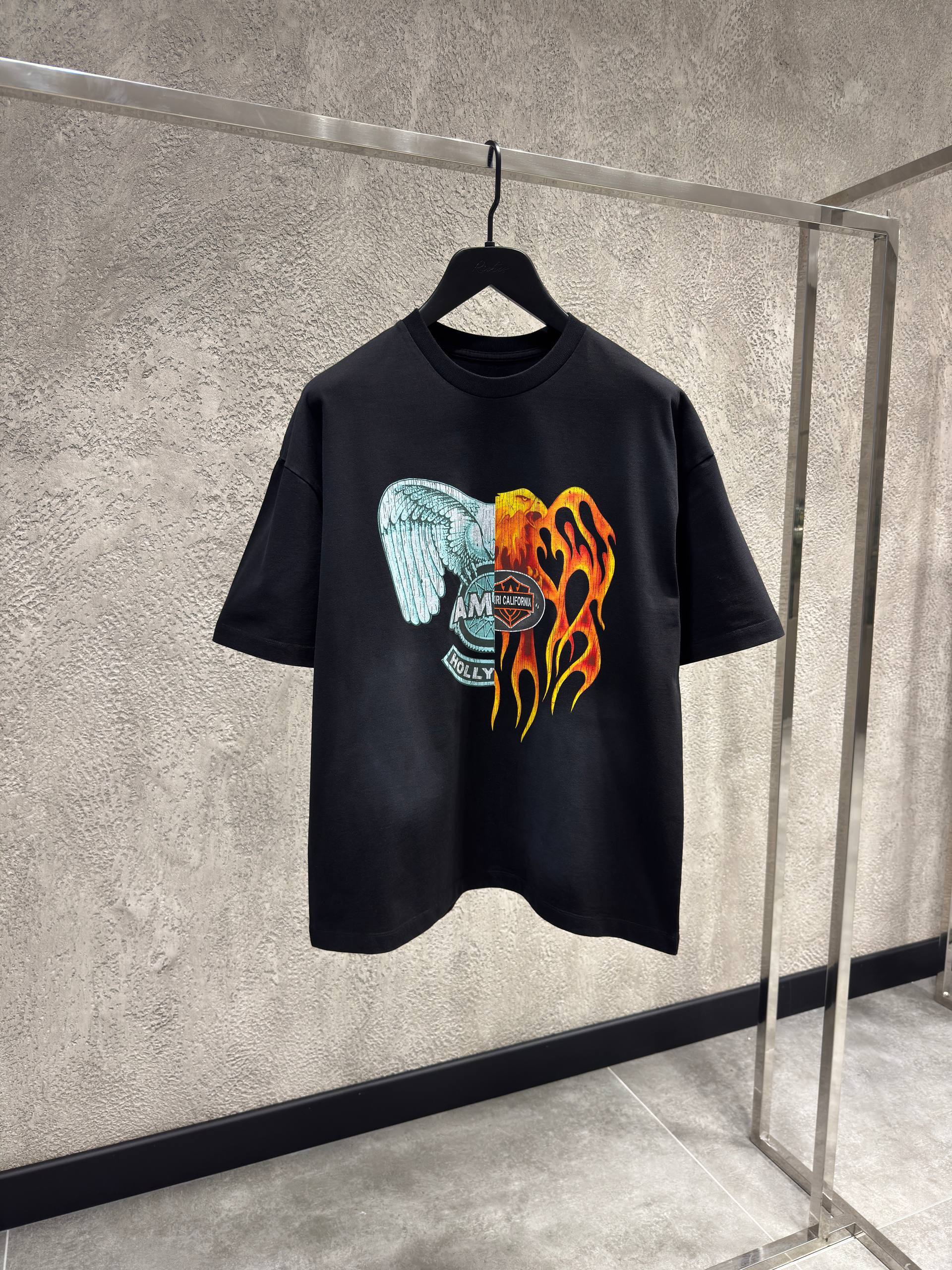 Black Cotton Oversized T-shirt