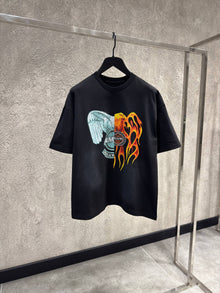 Black Cotton Oversized T-shirt