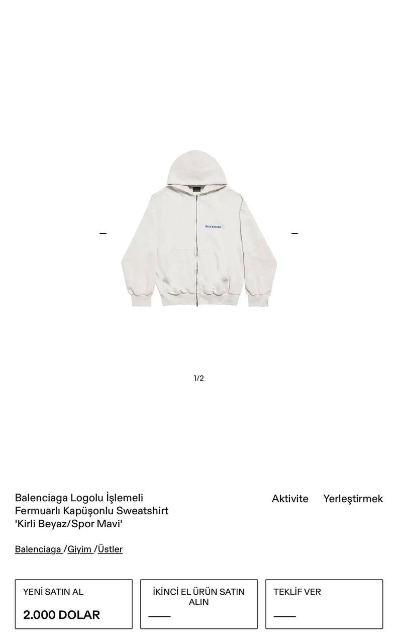 White Sweatshirt