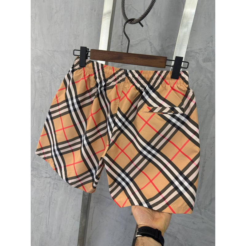 Beige Monogram Swimwear Shorts