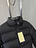 Black Monogram Bomber Jacket