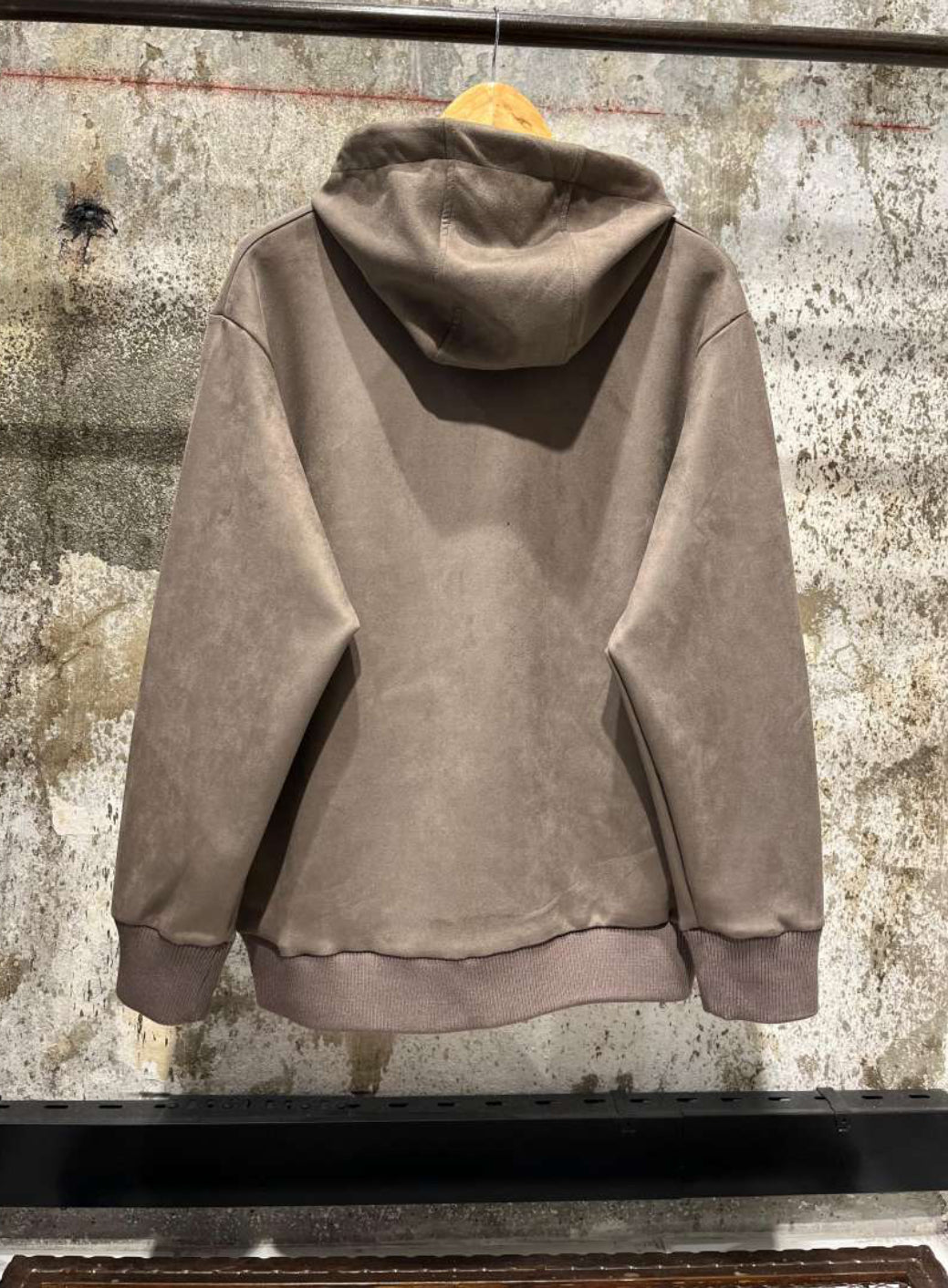Beige Cotton Hoodie