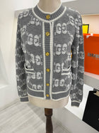 Grey Knitted Cardigan