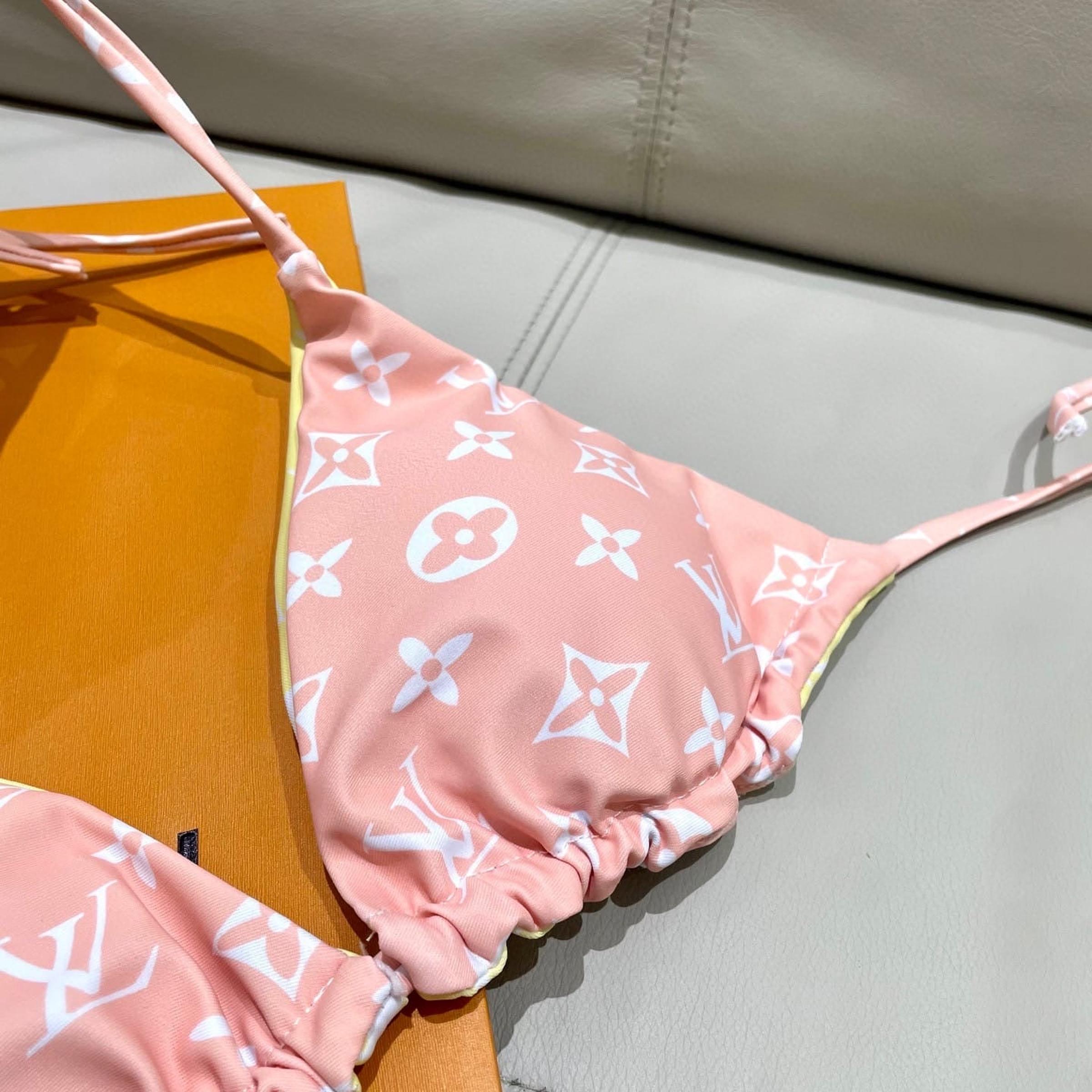 Ženski kupaći kostimi s monogramom, 2 komada, ružičaste boje