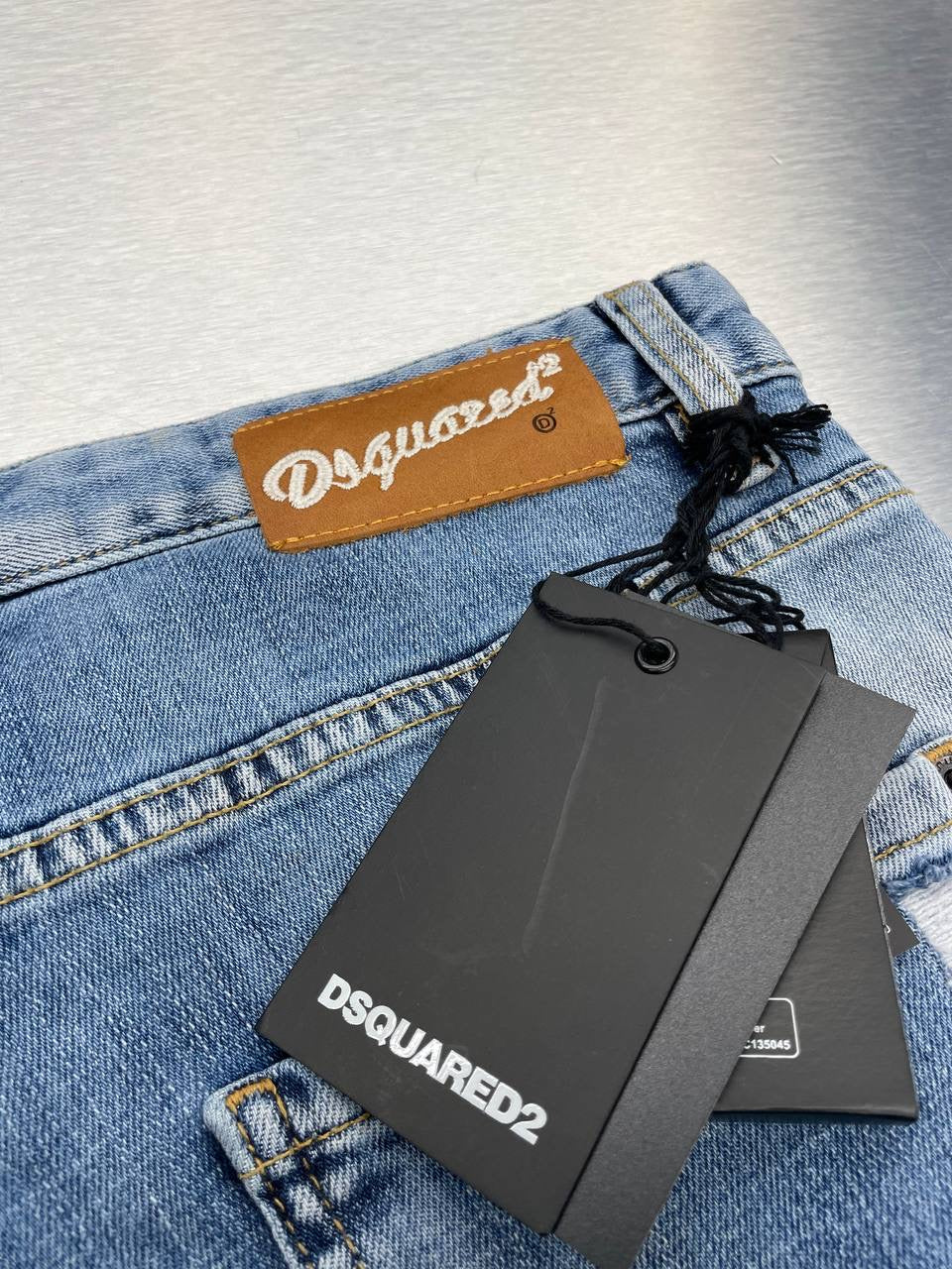 Light Blue Straight Leg Jeans