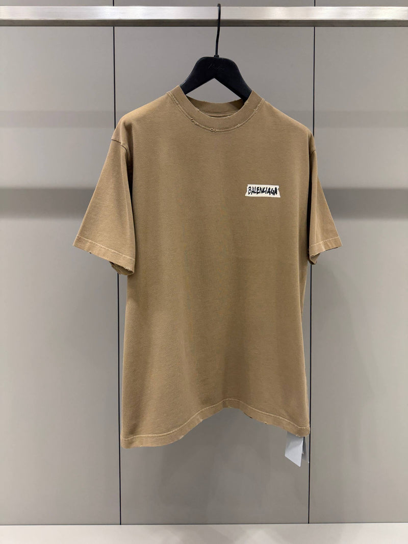 Brown Cotton T-shirt