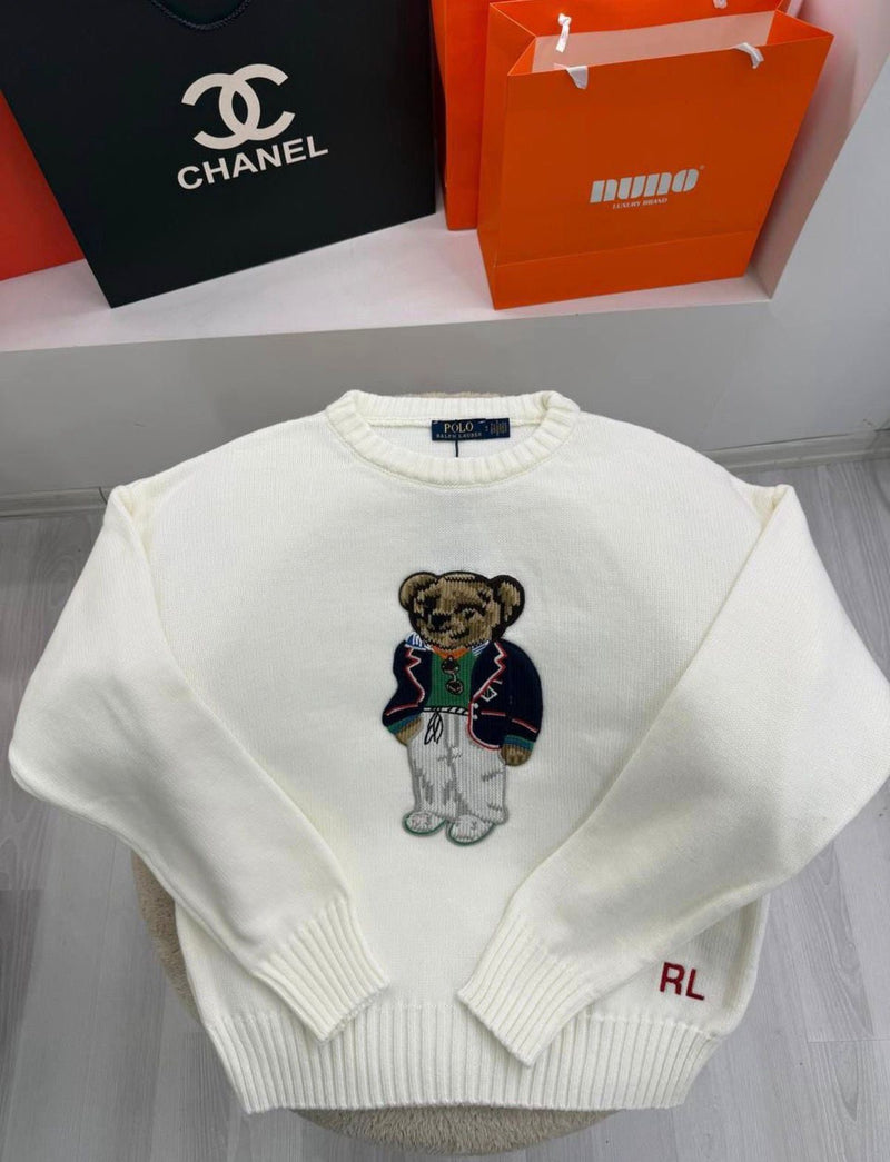 White Knitted Women Sweater