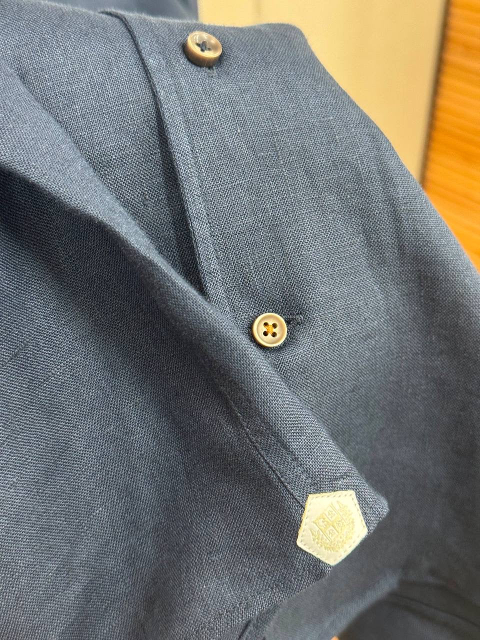Dark Blue Linen Set