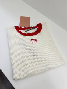 White Knitted T-shirt