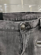 Grey Slim Fit Ripped Jeans