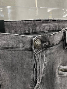 Grey Slim Fit Ripped Jeans