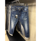 Blue Jeans with Embroidered Back Logo