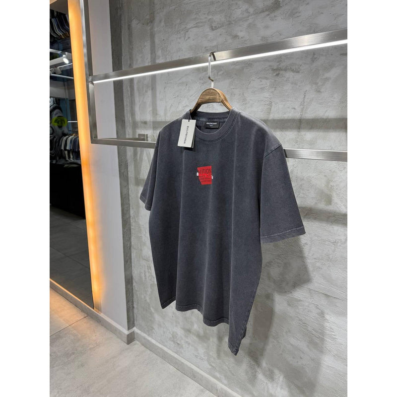 Dark Grey Cotton Oversized T-shirt