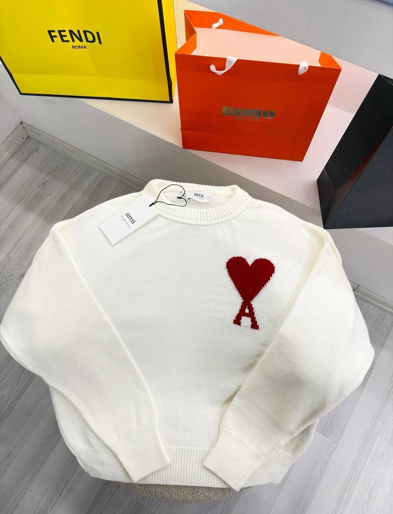 White Knitted Women Sweater