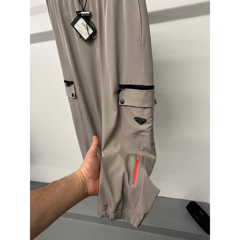 Beige Summer Track Pants