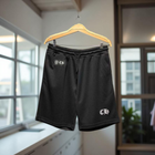 Black Mesh Shorts