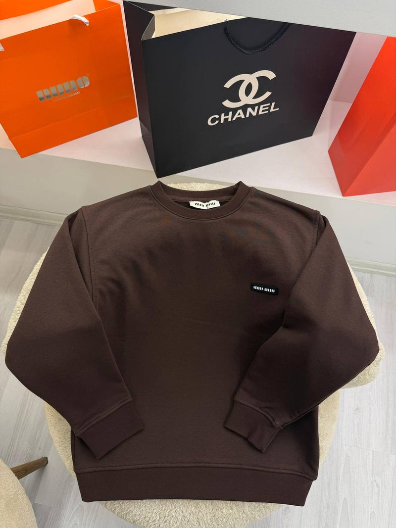 Brown & Blue Cotton Women’s Blouse