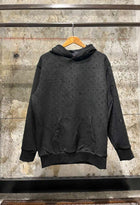 Black Cotton Hoodie