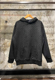 Black Cotton Hoodie