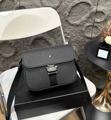 Black Leather Cross Body Bag