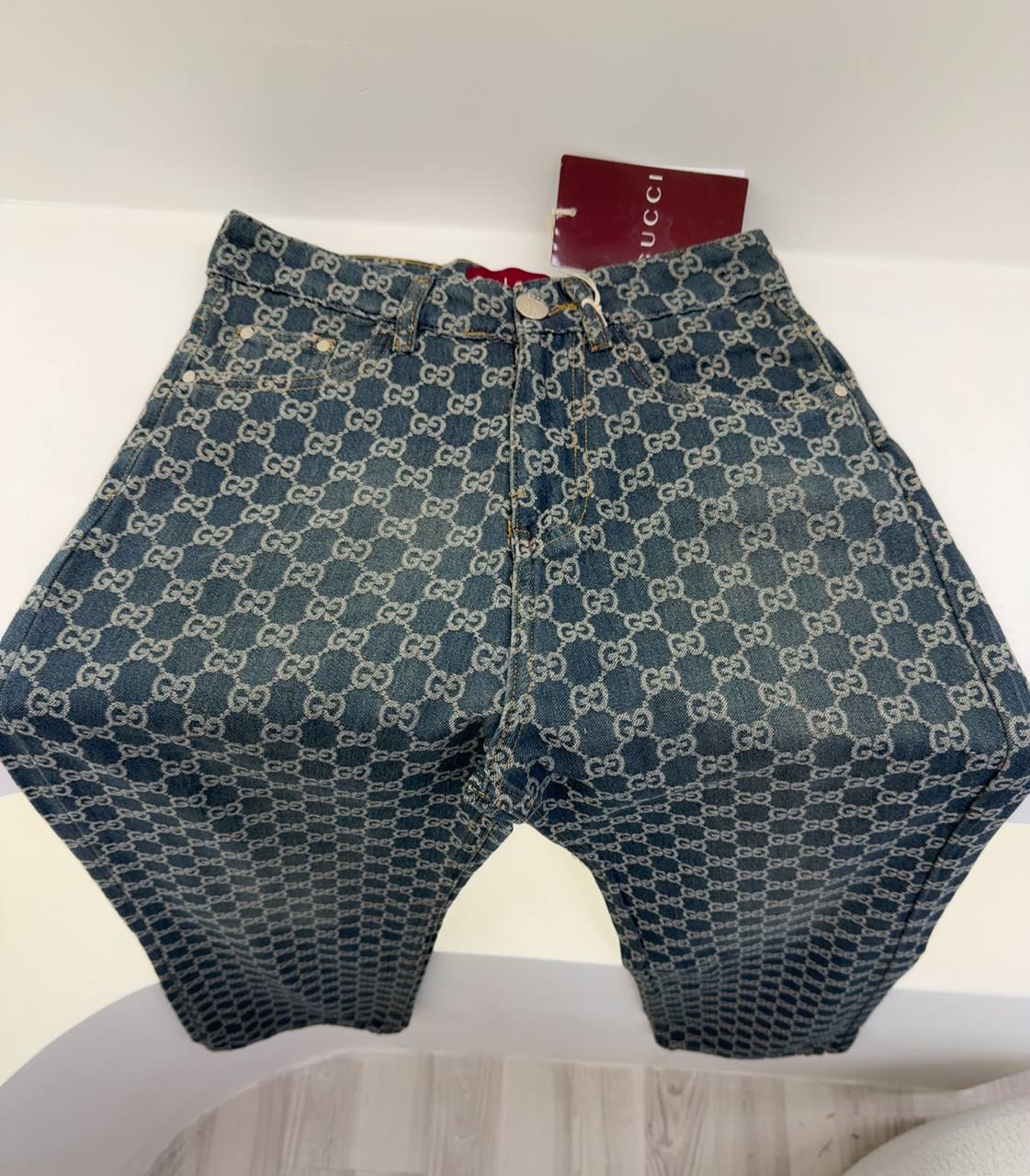 Blue Women Monogram Jeans